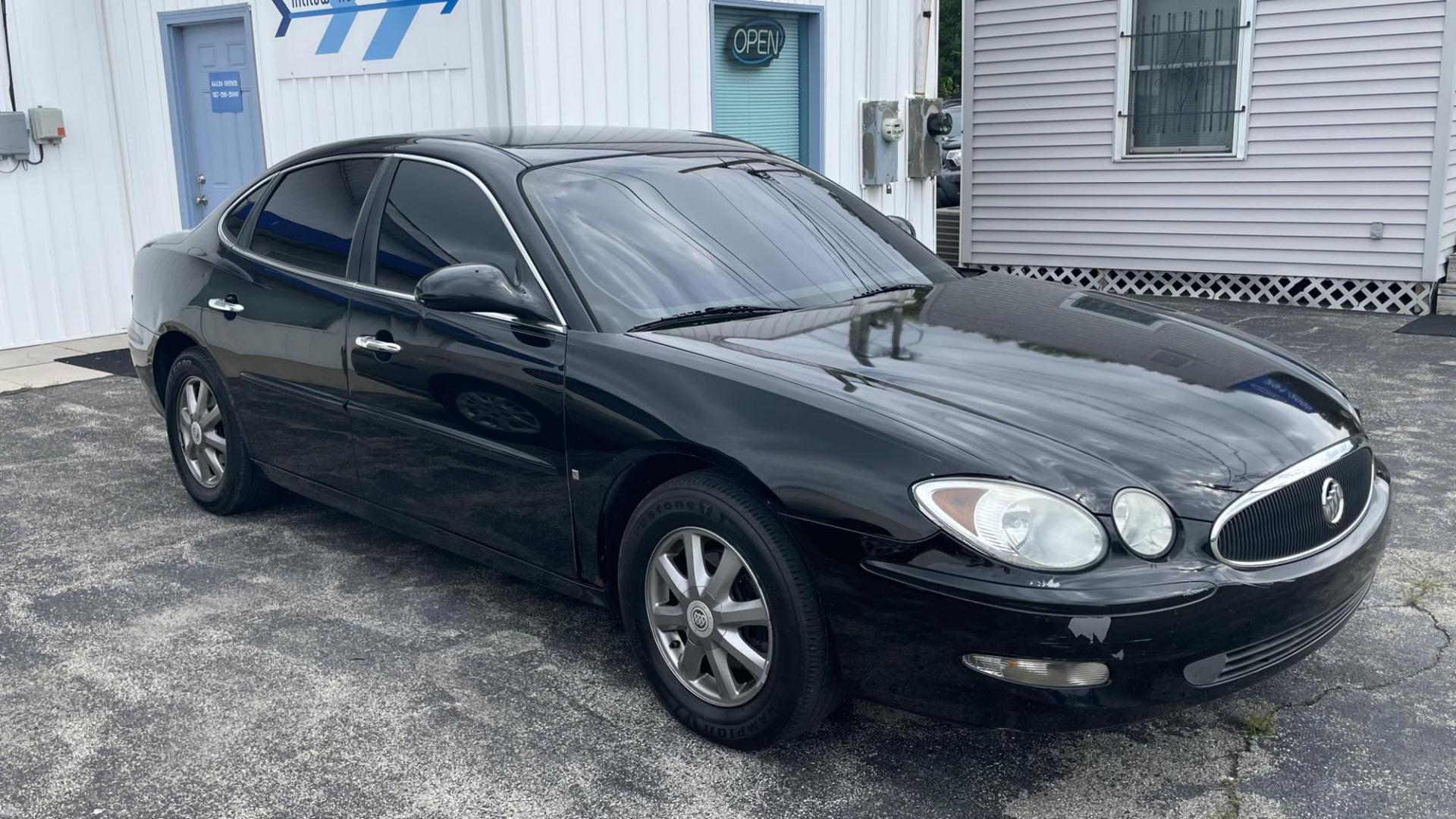 2007 BLACK /GREY Buick LaCrosse CXL (2G4WD582971) with an 3.8L V6 OHV 12V engine, 4-Speed Automatic Overdrive transmission, located at 2710A Westlane Rd., Indianapolis, IN, 46268, (317) 291-2000, 39.885670, -86.208160 - Photo#0