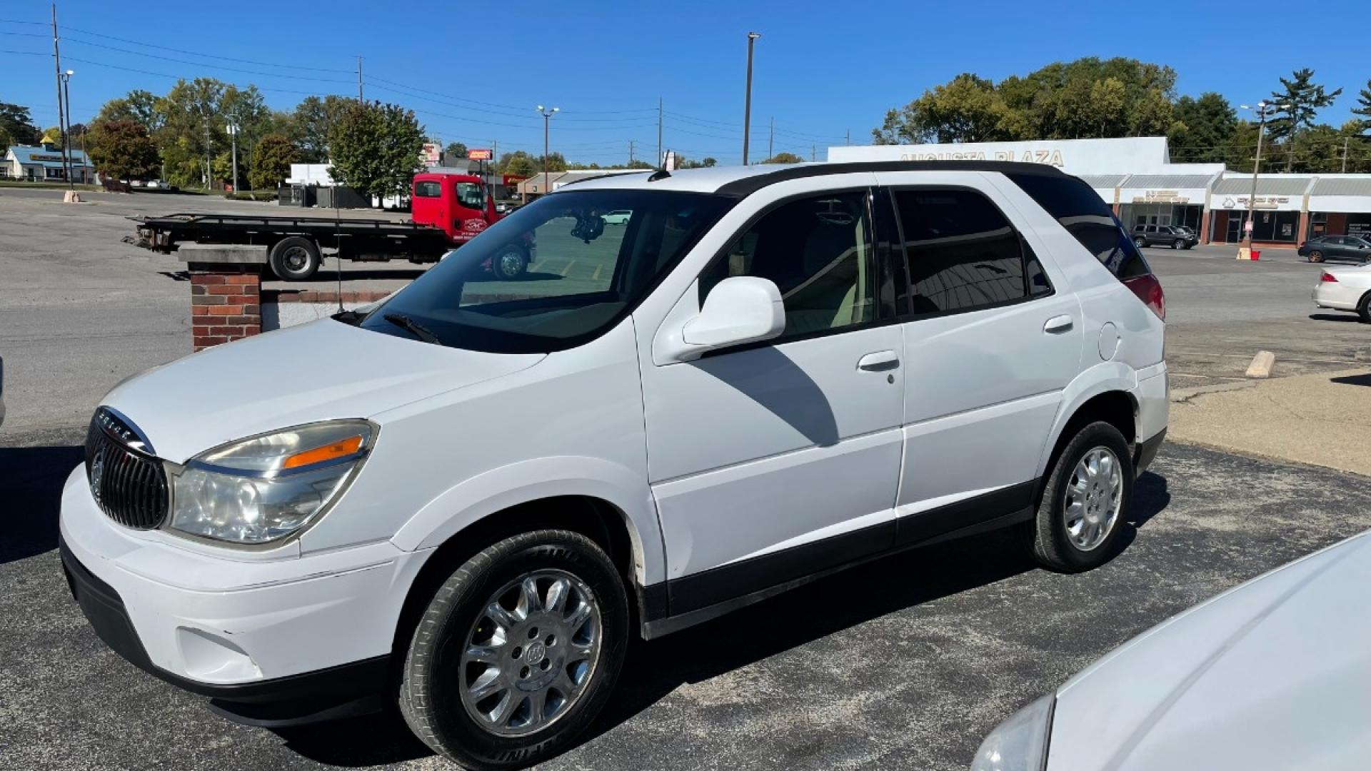 2007 WHITE Buick Rendezvous CX (3G5DA03L57S) with an 3.5L V6 OHV 12V engine, 4-Speed Automatic Overdrive transmission, located at 2710A Westlane Rd., Indianapolis, IN, 46268, (317) 291-2000, 39.885670, -86.208160 - Photo#1