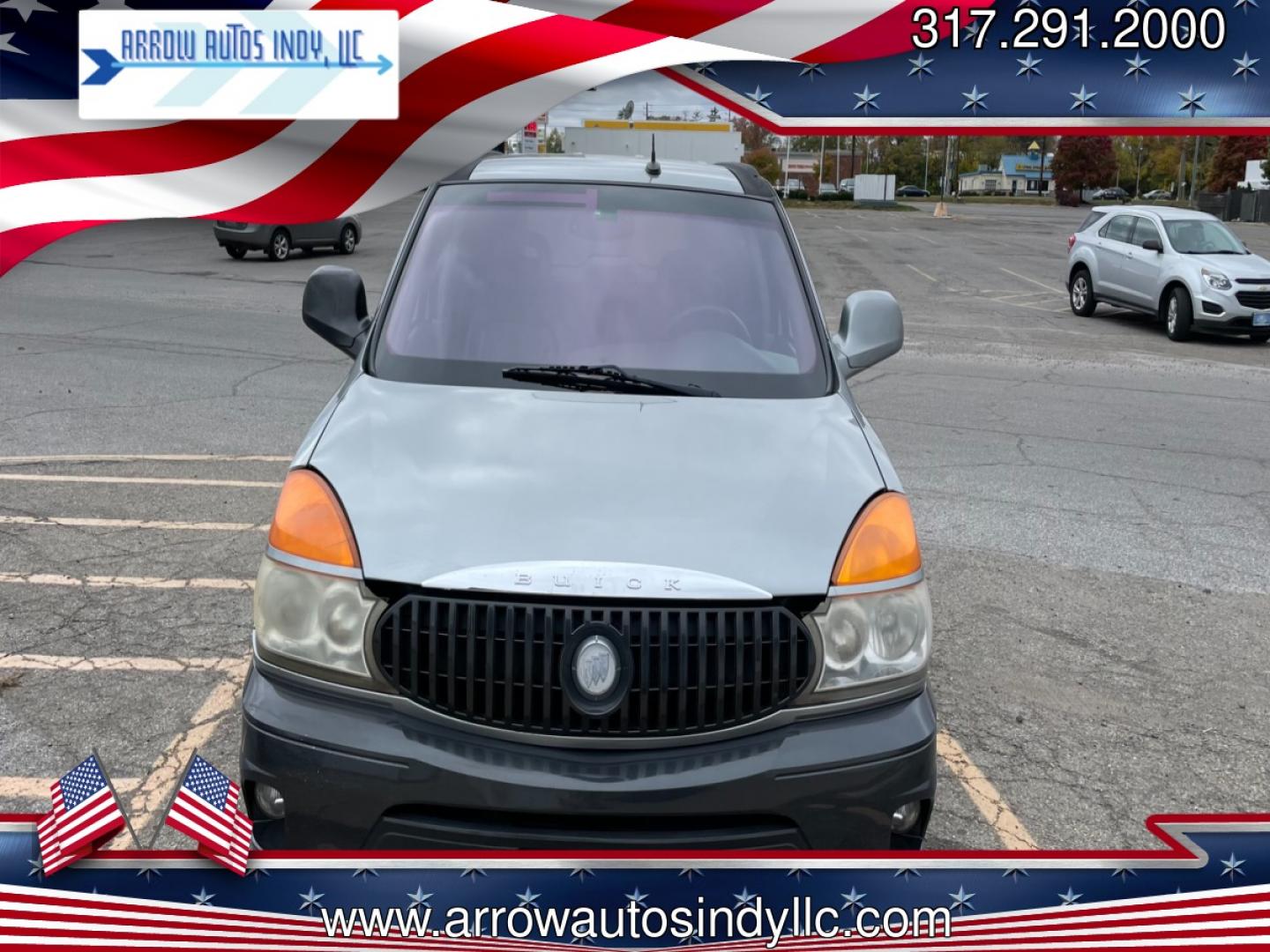 2003 Silver Buick Rendezvous CX 2WD (3G5DA03E13S) with an 3.4L V6 OHV 12V engine, 4-Speed Automatic Overdrive transmission, located at 2710A Westlane Rd., Indianapolis, IN, 46268, (317) 291-2000, 39.885670, -86.208160 - Photo#0