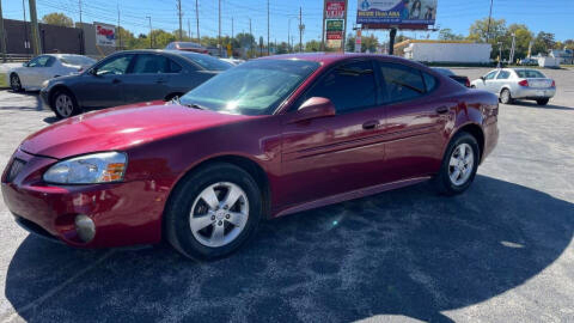 2008 Burgundy /BLACK Pontiac Grand Prix Sedan (2G2WP552581) with an 3.8L V6 OHV 12V engine, 4-Speed Automatic Overdrive transmission, located at 2710A Westlane Rd., Indianapolis, IN, 46268, (317) 291-2000, 39.885670, -86.208160 - Photo#1