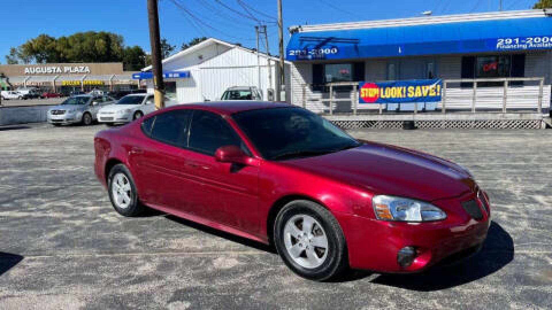 2008 Burgundy /BLACK Pontiac Grand Prix Sedan (2G2WP552581) with an 3.8L V6 OHV 12V engine, 4-Speed Automatic Overdrive transmission, located at 2710A Westlane Rd., Indianapolis, IN, 46268, (317) 291-2000, 39.885670, -86.208160 - Photo#0