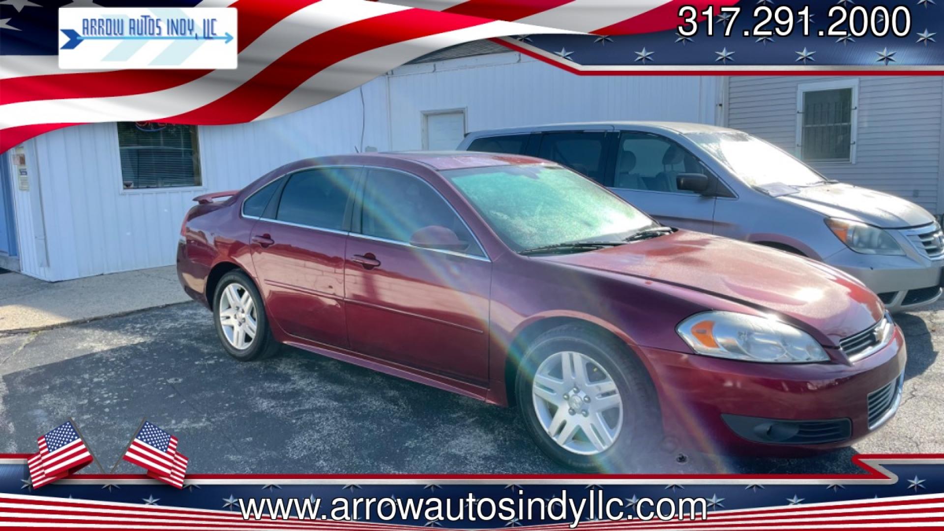 2011 Maroon /BLACK Chevrolet Impala LT (2G1WB5EK0B1) with an 3.5L V6 OHV 12V FFV engine, 4-Speed Automatic transmission, located at 2710A Westlane Rd., Indianapolis, IN, 46268, (317) 291-2000, 39.885670, -86.208160 - Photo#0