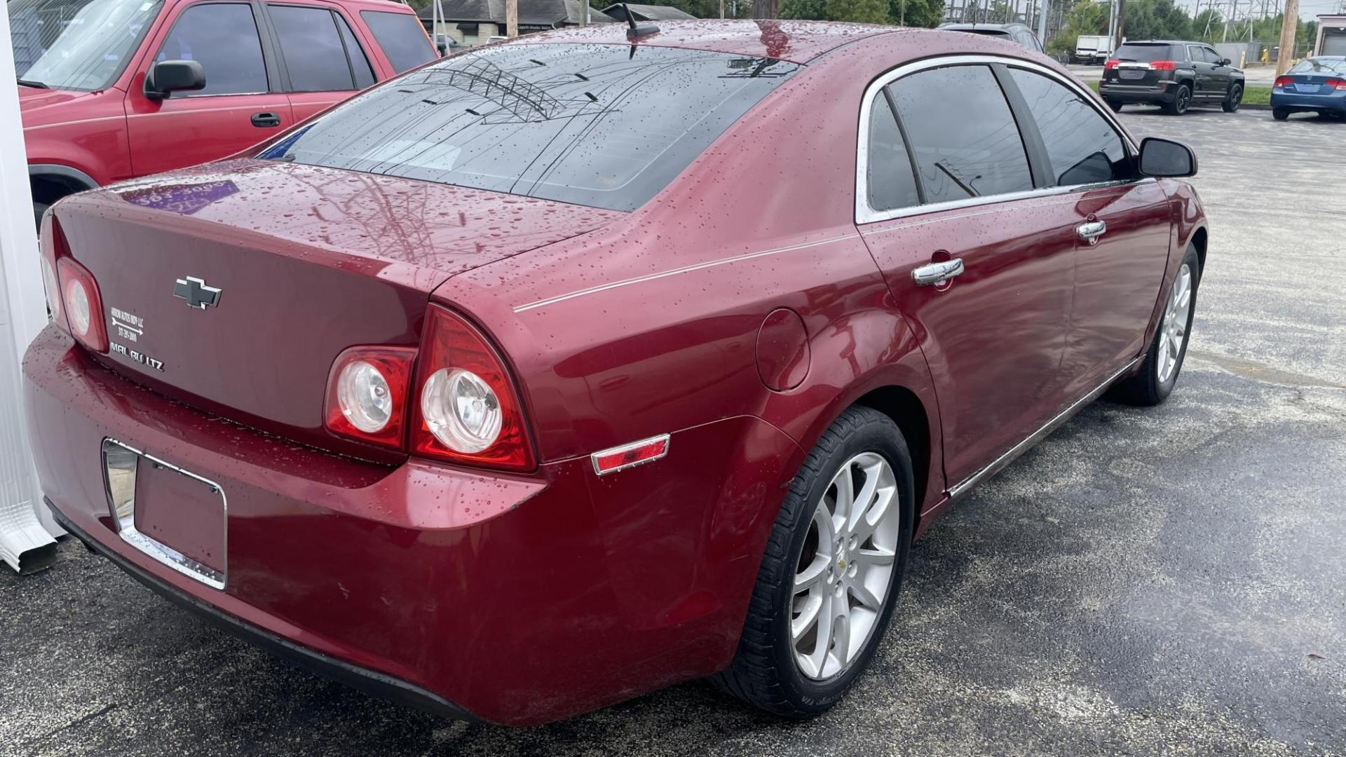 2010 Maroon /BLACK Chevrolet Malibu LTZ (1G1ZE5EB8AF) with an 2.4L L4 DOHC 16V engine, 4-Speed Automatic transmission, located at 2710A Westlane Rd., Indianapolis, IN, 46268, (317) 291-2000, 39.885670, -86.208160 - Photo#4