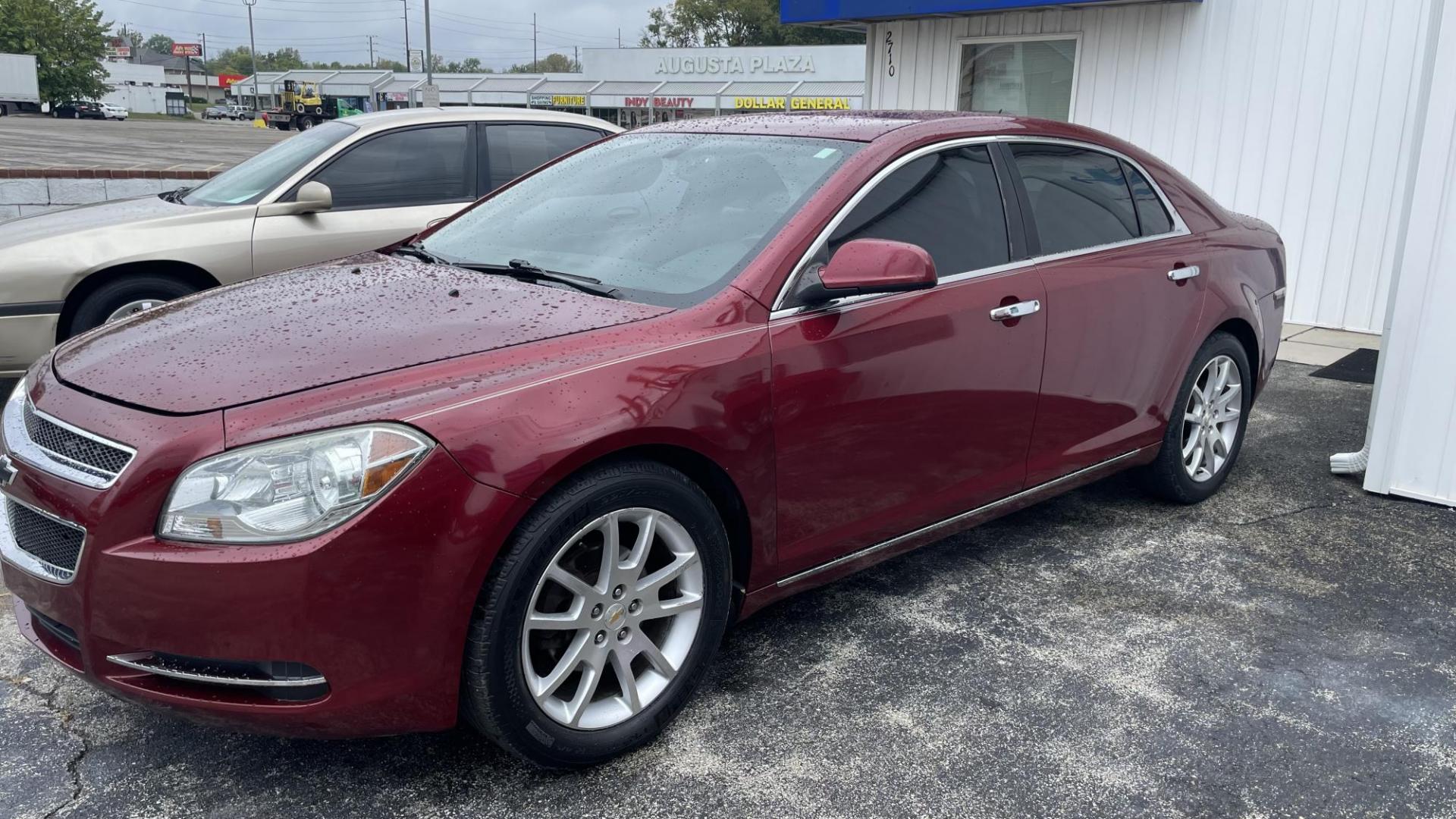 2010 Maroon /BLACK Chevrolet Malibu LTZ (1G1ZE5EB8AF) with an 2.4L L4 DOHC 16V engine, 4-Speed Automatic transmission, located at 2710A Westlane Rd., Indianapolis, IN, 46268, (317) 291-2000, 39.885670, -86.208160 - Photo#0