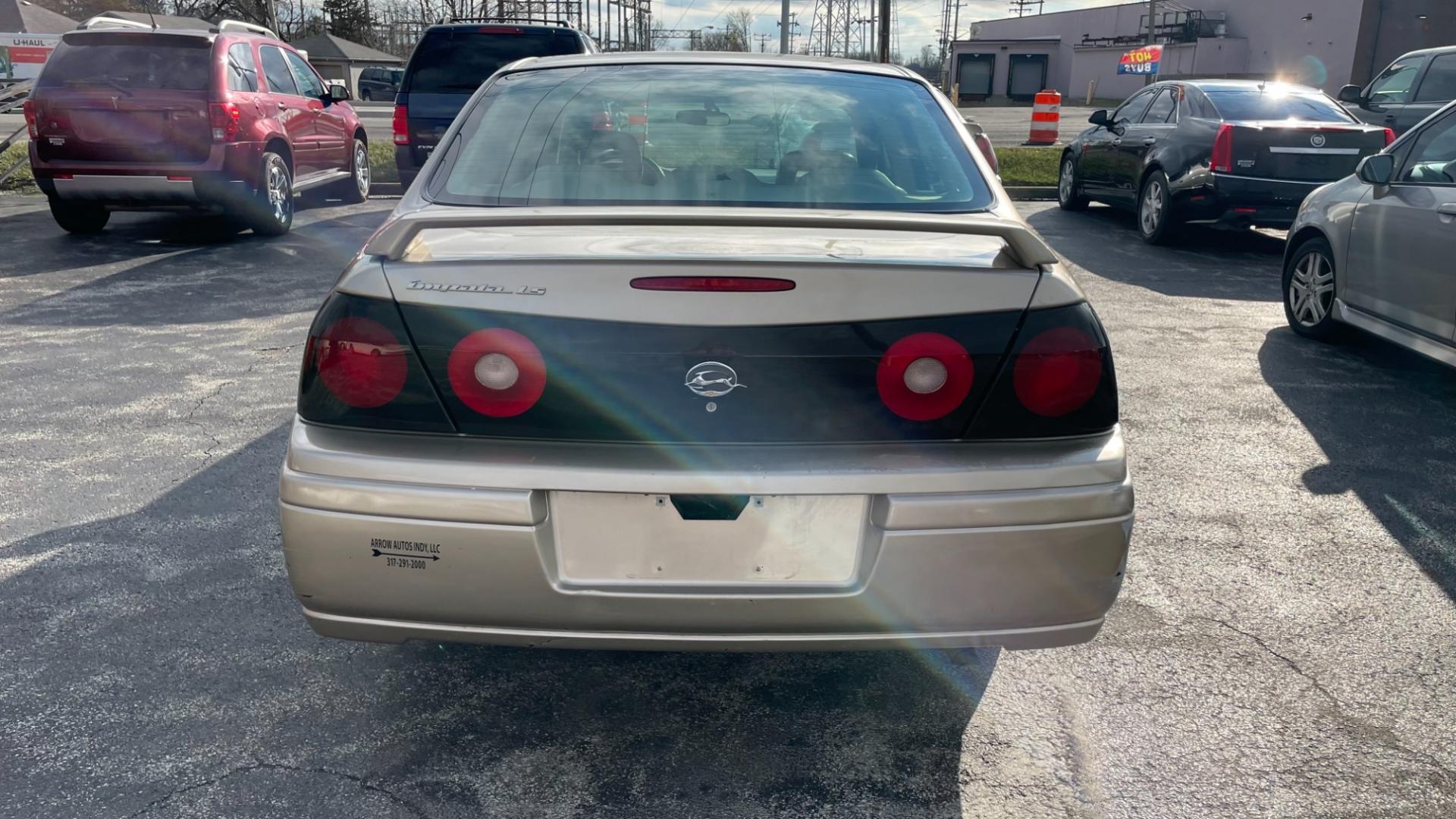 2005 Gold /Biege Chevrolet Impala LS (2G1WH52K059) with an 3.8L V6 OHV 12V engine, 4-Speed Automatic Overdrive transmission, located at 2710A Westlane Rd., Indianapolis, IN, 46268, (317) 291-2000, 39.885670, -86.208160 - Photo#1