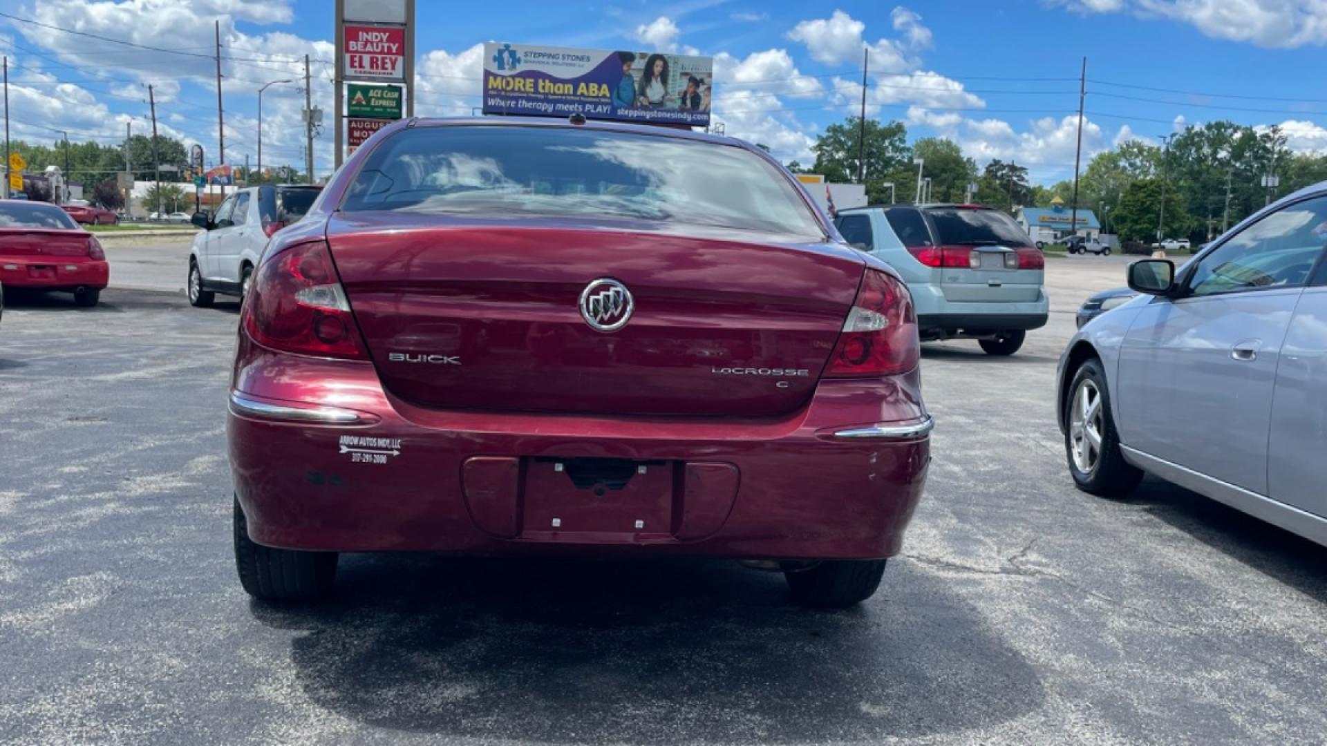 2007 Maroon /GRAY Buick LaCrosse CX (2G4WC582871) with an 3.8L V6 OHV 12V engine, 4-Speed Automatic Overdrive transmission, located at 2710A Westlane Rd., Indianapolis, IN, 46268, (317) 291-2000, 39.885670, -86.208160 - Photo#2