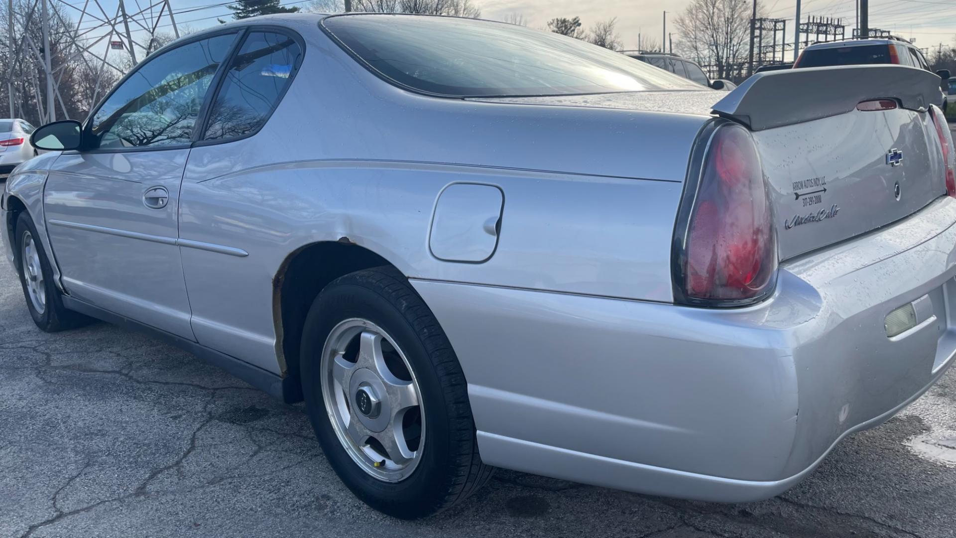 2003 Silver Chevrolet Monte Carlo LS (2G1WW12E839) with an 3.4L V6 OHV 12V engine, 4-Speed Automatic Overdrive transmission, located at 2710A Westlane Rd., Indianapolis, IN, 46268, (317) 291-2000, 39.885670, -86.208160 - Photo#3