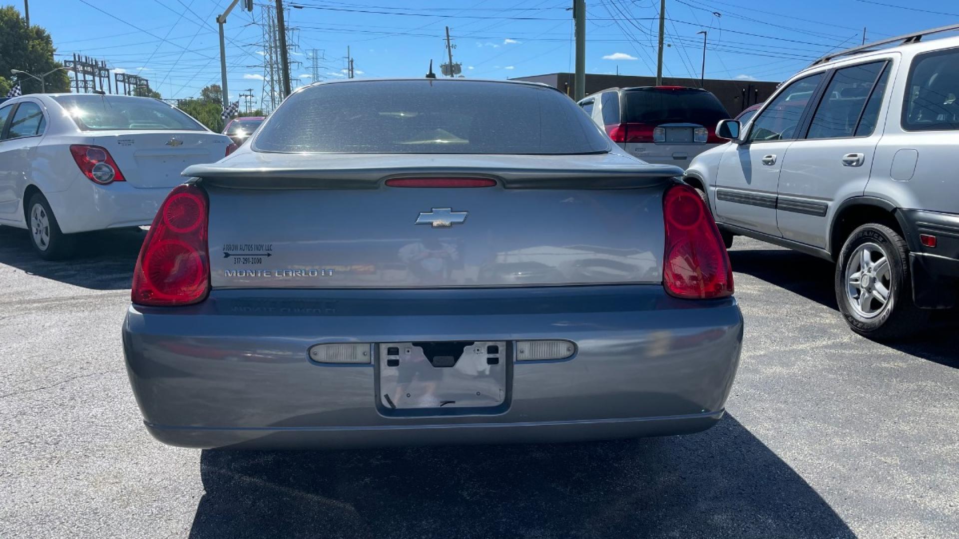 2006 Gray /Black Chevrolet Monte Carlo LT 2dr Coupe w/1LT (2G1WM15K969) with an V6 3.5L Natural Aspiration engine, Automatic 4-Speed transmission, located at 2710A Westlane Rd., Indianapolis, IN, 46268, (317) 291-2000, 39.885670, -86.208160 - Photo#1