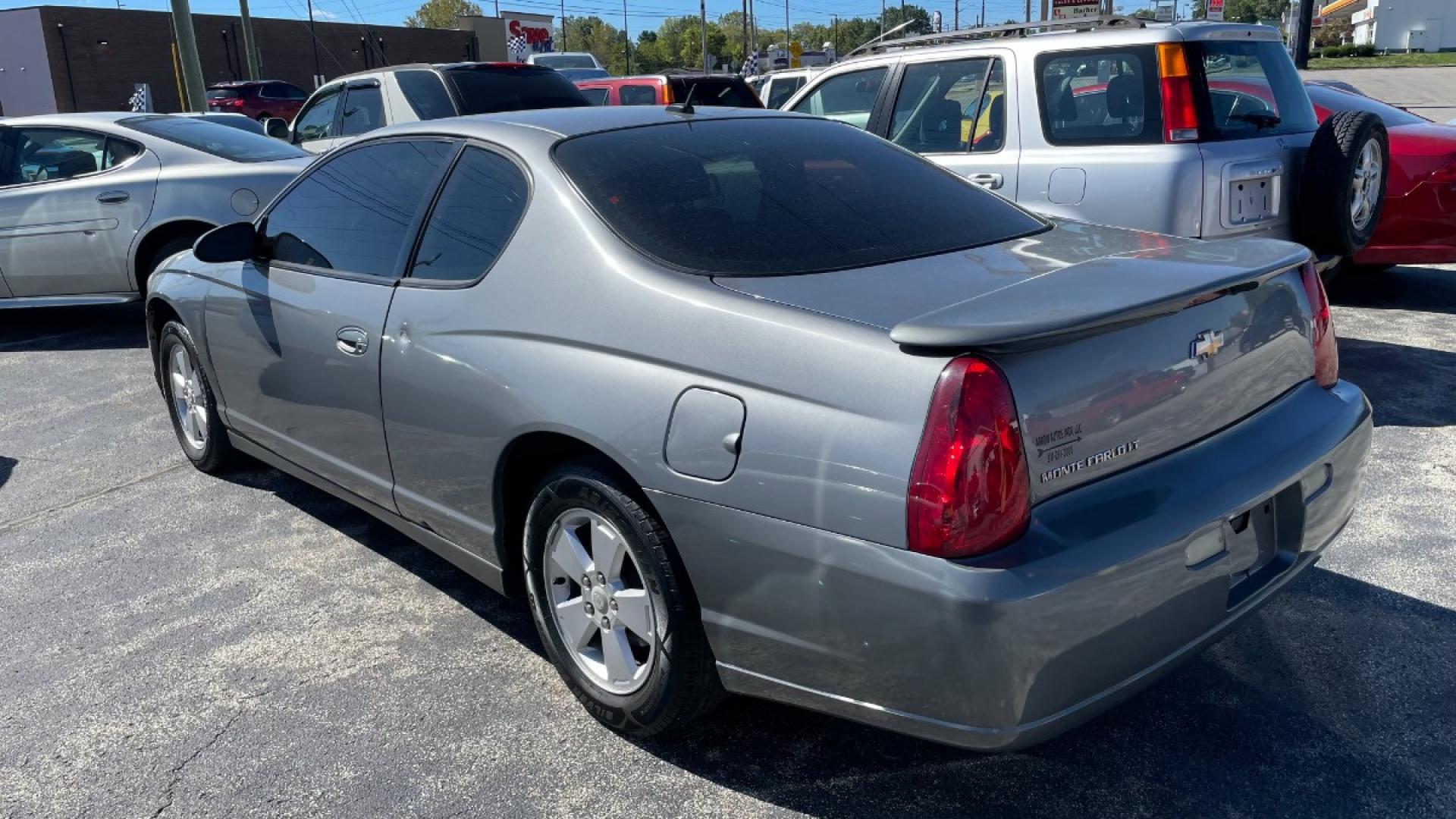 2006 Gray /Black Chevrolet Monte Carlo LT 2dr Coupe w/1LT (2G1WM15K969) with an V6 3.5L Natural Aspiration engine, Automatic 4-Speed transmission, located at 2710A Westlane Rd., Indianapolis, IN, 46268, (317) 291-2000, 39.885670, -86.208160 - Photo#3