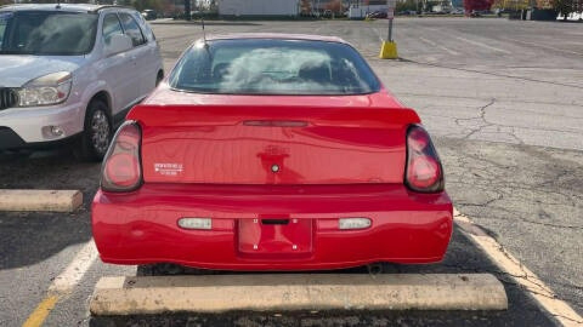 2002 RED /BLACK Chevrolet Monte Carlo SS (2G1WX15K029) with an 3.8L V6 OHV 12V engine, 4-Speed Automatic Overdrive transmission, located at 2710A Westlane Rd., Indianapolis, IN, 46268, (317) 291-2000, 39.885670, -86.208160 - Photo#3