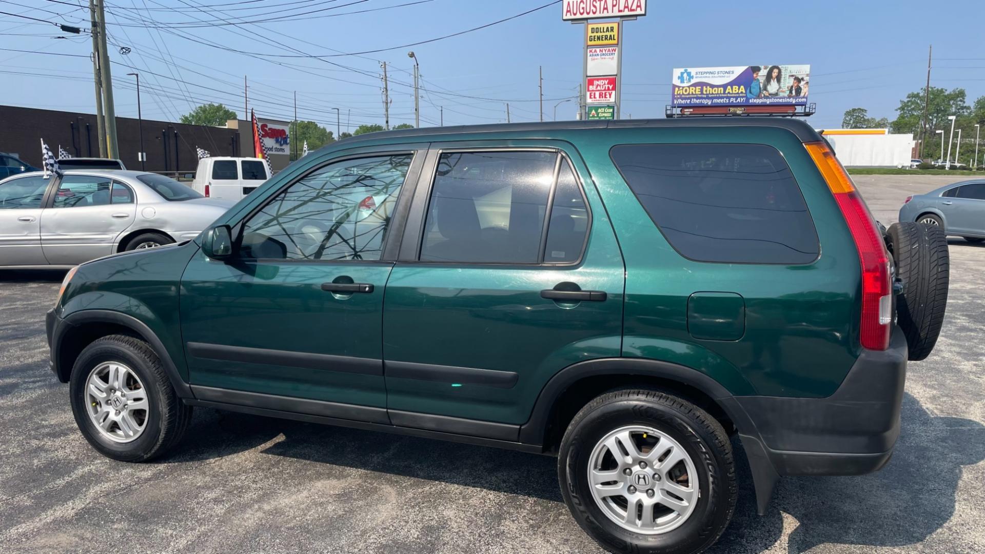 2004 GREEN /BEIGE Honda CR-V EX 4WD AT (SHSRD78824U) with an 2.4L L4 DOHC 16V engine, 4-Speed Automatic Overdrive transmission, located at 2710A Westlane Rd., Indianapolis, IN, 46268, (317) 291-2000, 39.885670, -86.208160 - Photo#1