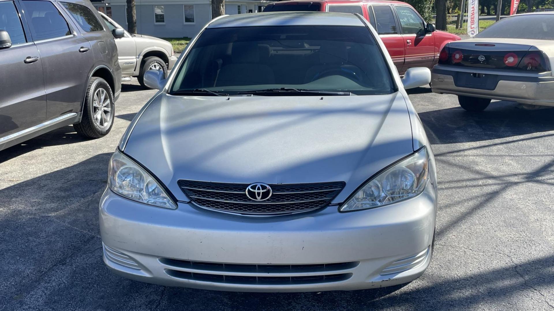 2002 Silver /GRAY Toyota Camry LE (4T1BE32K72U) with an 2.4L L4 DOHC 16V engine, located at 2710A Westlane Rd., Indianapolis, IN, 46268, (317) 291-2000, 39.885670, -86.208160 - Photo#0