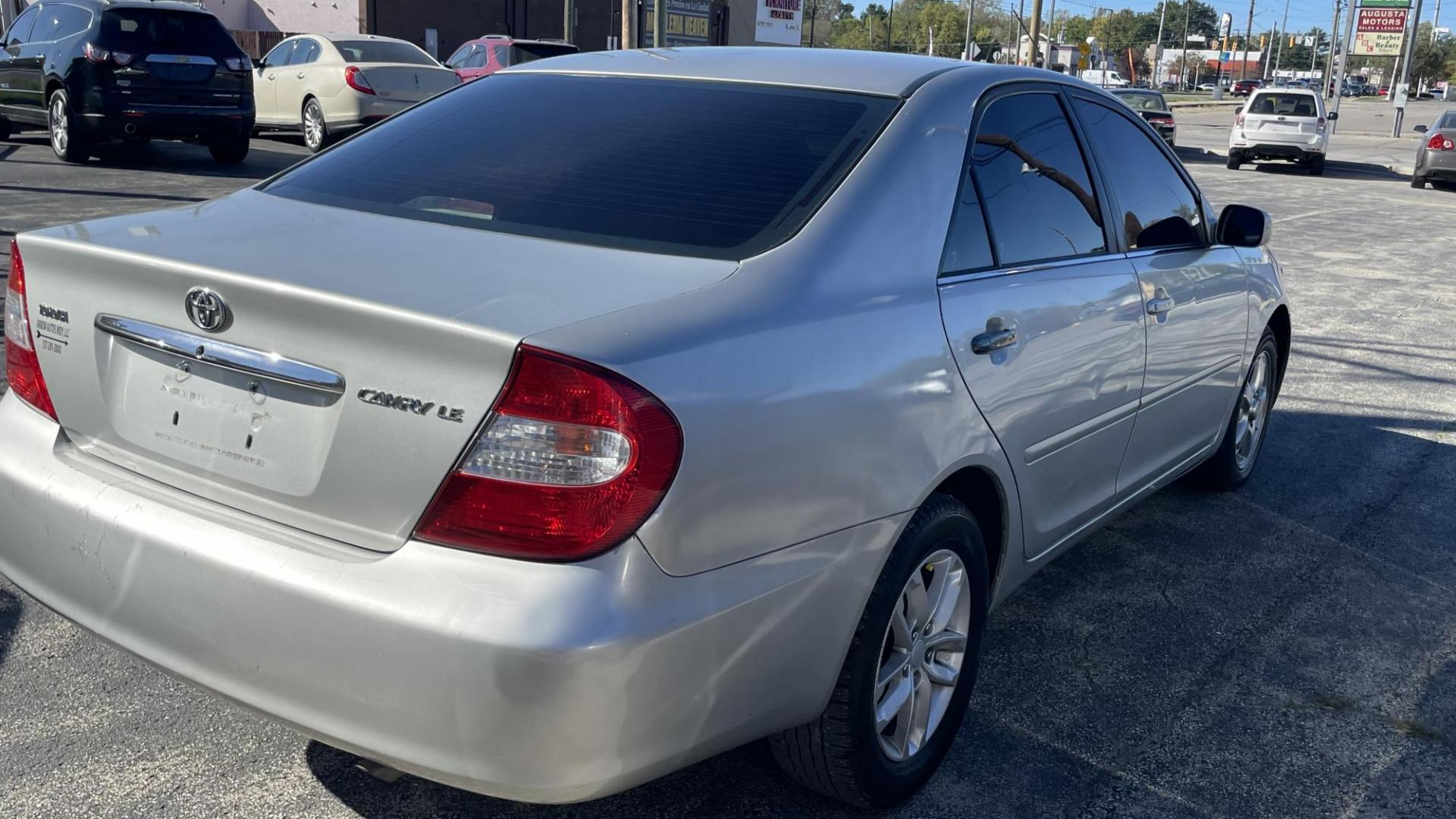 2002 Silver /GRAY Toyota Camry LE (4T1BE32K72U) with an 2.4L L4 DOHC 16V engine, located at 2710A Westlane Rd., Indianapolis, IN, 46268, (317) 291-2000, 39.885670, -86.208160 - Photo#5