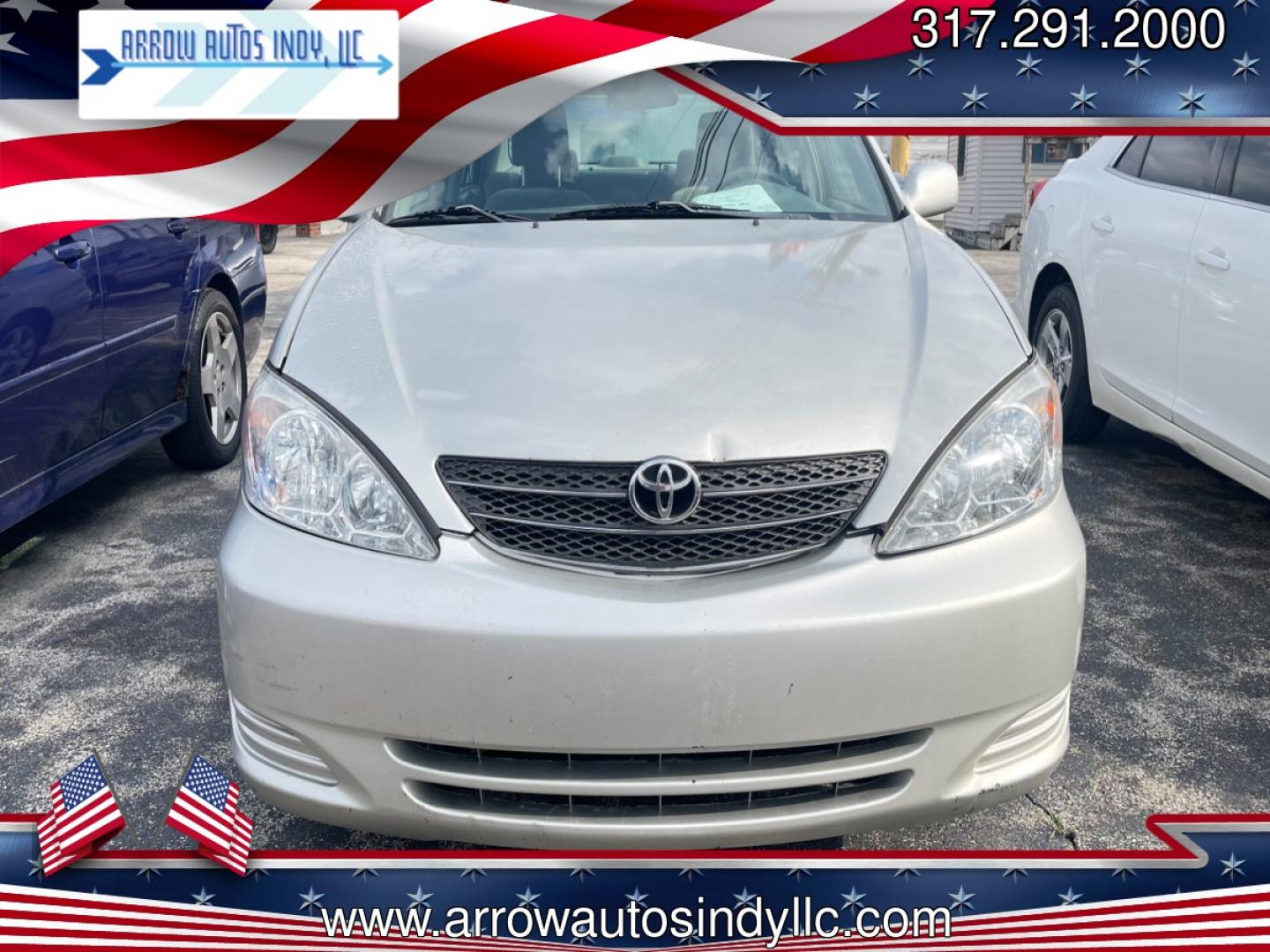 2002 Silver /GRAY Toyota Camry LE (4T1BE32K72U) with an 2.4L L4 DOHC 16V engine, located at 2710A Westlane Rd., Indianapolis, IN, 46268, (317) 291-2000, 39.885670, -86.208160 - Photo#0