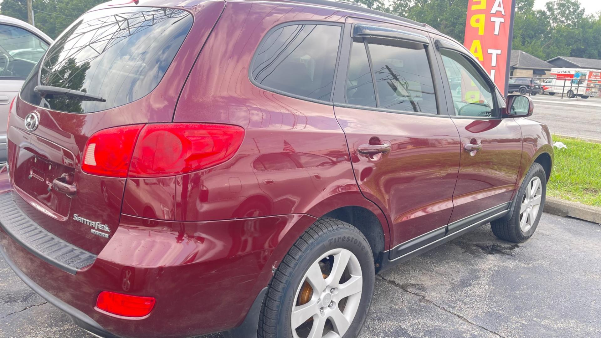 2007 /TAN Hyundai Santa Fe Limited AWD (5NMSH73EX7H) with an 3.3L V6 DOHC 24V engine, 5-Speed Automatic Overdrive transmission, located at 2710A Westlane Rd., Indianapolis, IN, 46268, (317) 291-2000, 39.885670, -86.208160 - Photo#3