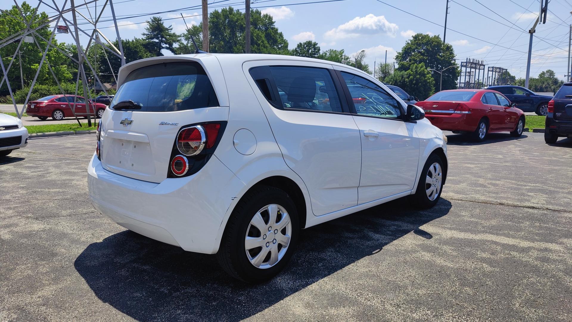 2014 WHITE /GRAY Chevrolet Sonic (1G1JA6SH6E4) , located at 2710A Westlane Rd., Indianapolis, IN, 46268, (317) 291-2000, 39.885670, -86.208160 - Photo#2