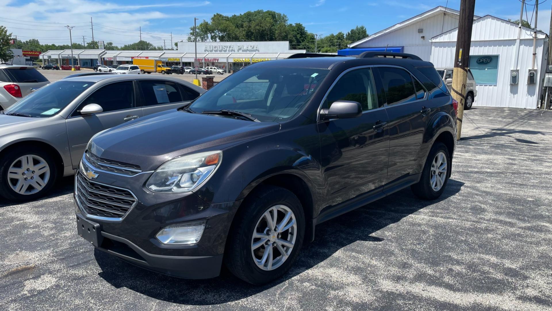 2016 GRAY /BLACK Chevrolet Equinox LT (2GNFLFE38G6) with an 3.6L V6 DOHC 24V engine, located at 2710A Westlane Rd., Indianapolis, IN, 46268, (317) 291-2000, 39.885670, -86.208160 - Photo#1