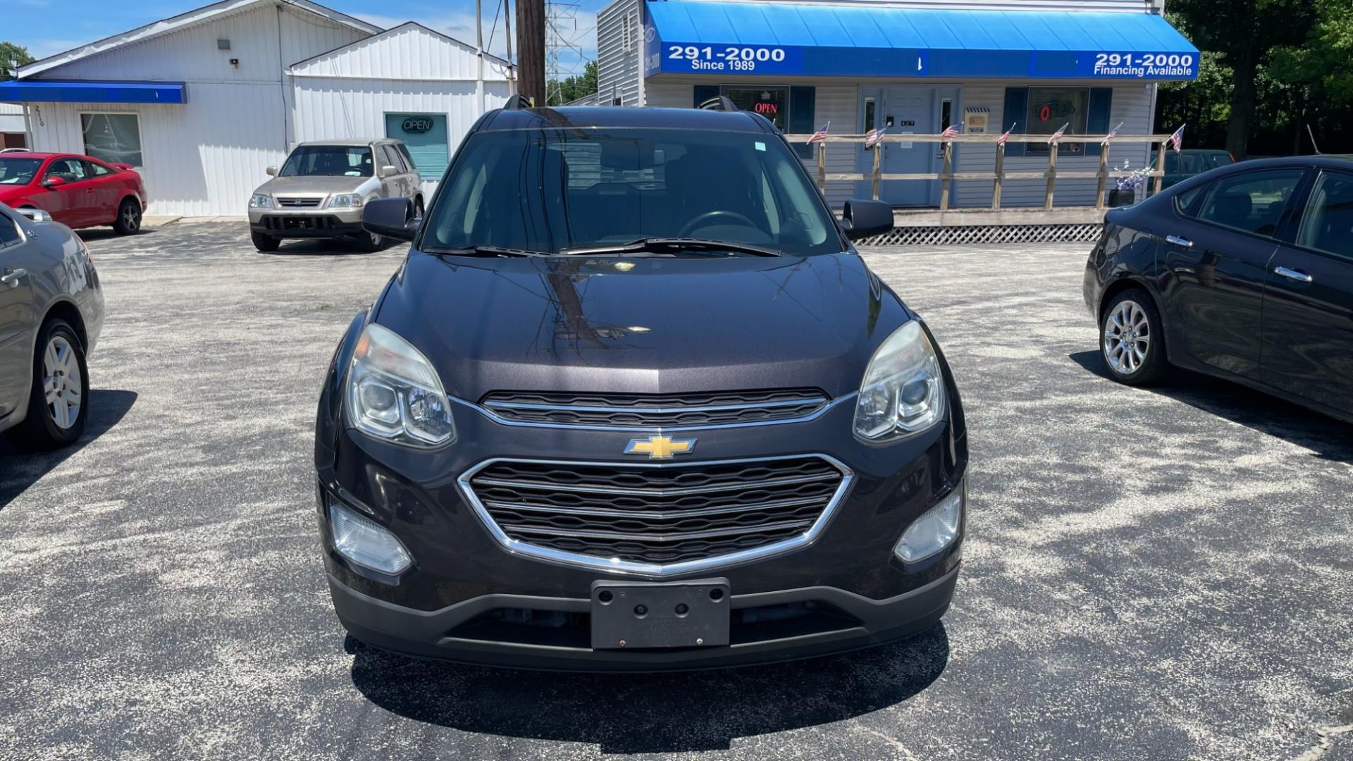 2016 GRAY /BLACK Chevrolet Equinox LT (2GNFLFE38G6) with an 3.6L V6 DOHC 24V engine, located at 2710A Westlane Rd., Indianapolis, IN, 46268, (317) 291-2000, 39.885670, -86.208160 - Photo#2