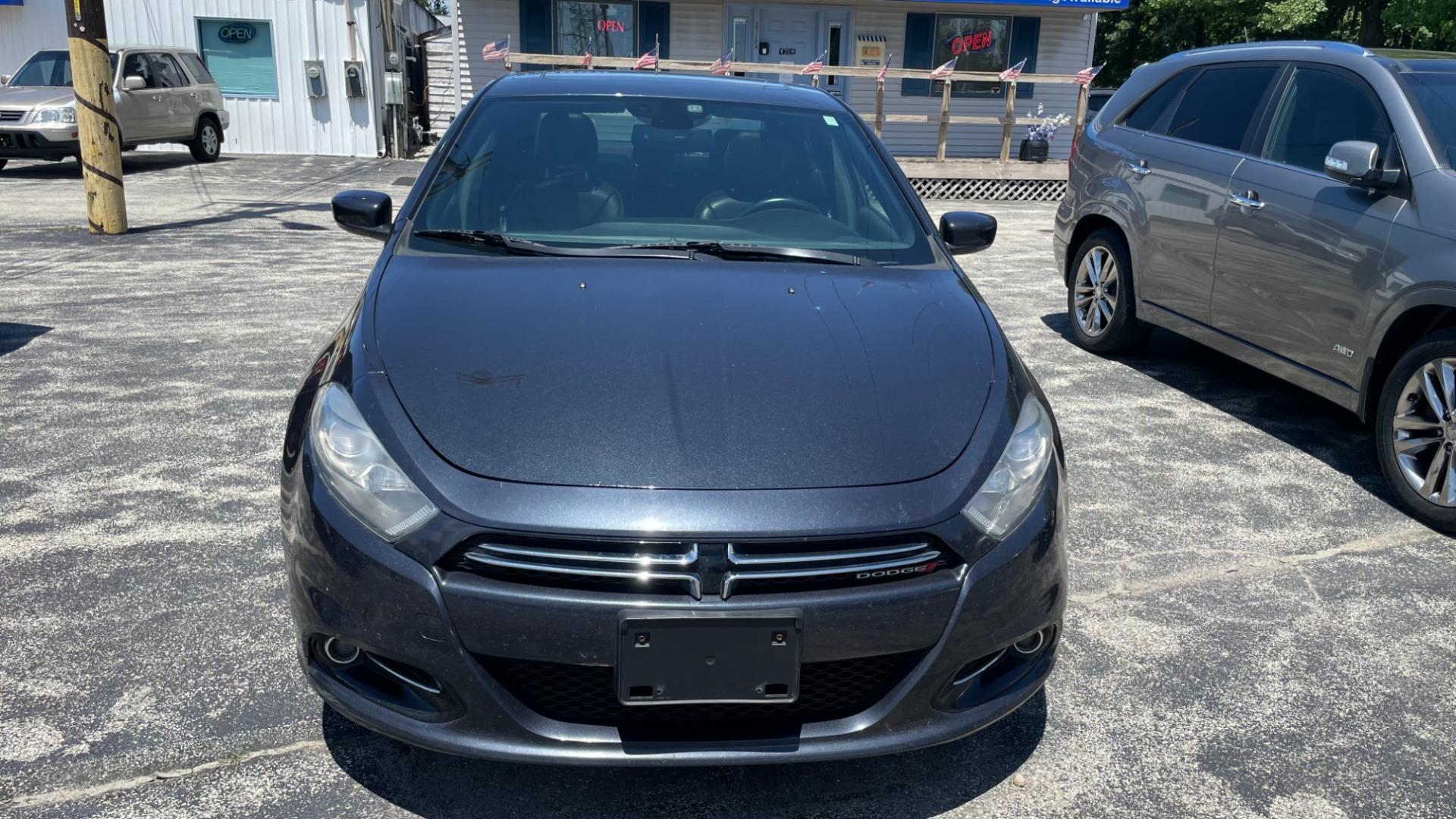 2013 BLACK /BLACK Dodge Dart LIMITED SEDAN (1C3CDFCH8DD) , 6-Speed Automatic transmission, located at 2710A Westlane Rd., Indianapolis, IN, 46268, (317) 291-2000, 39.885670, -86.208160 - Photo#1