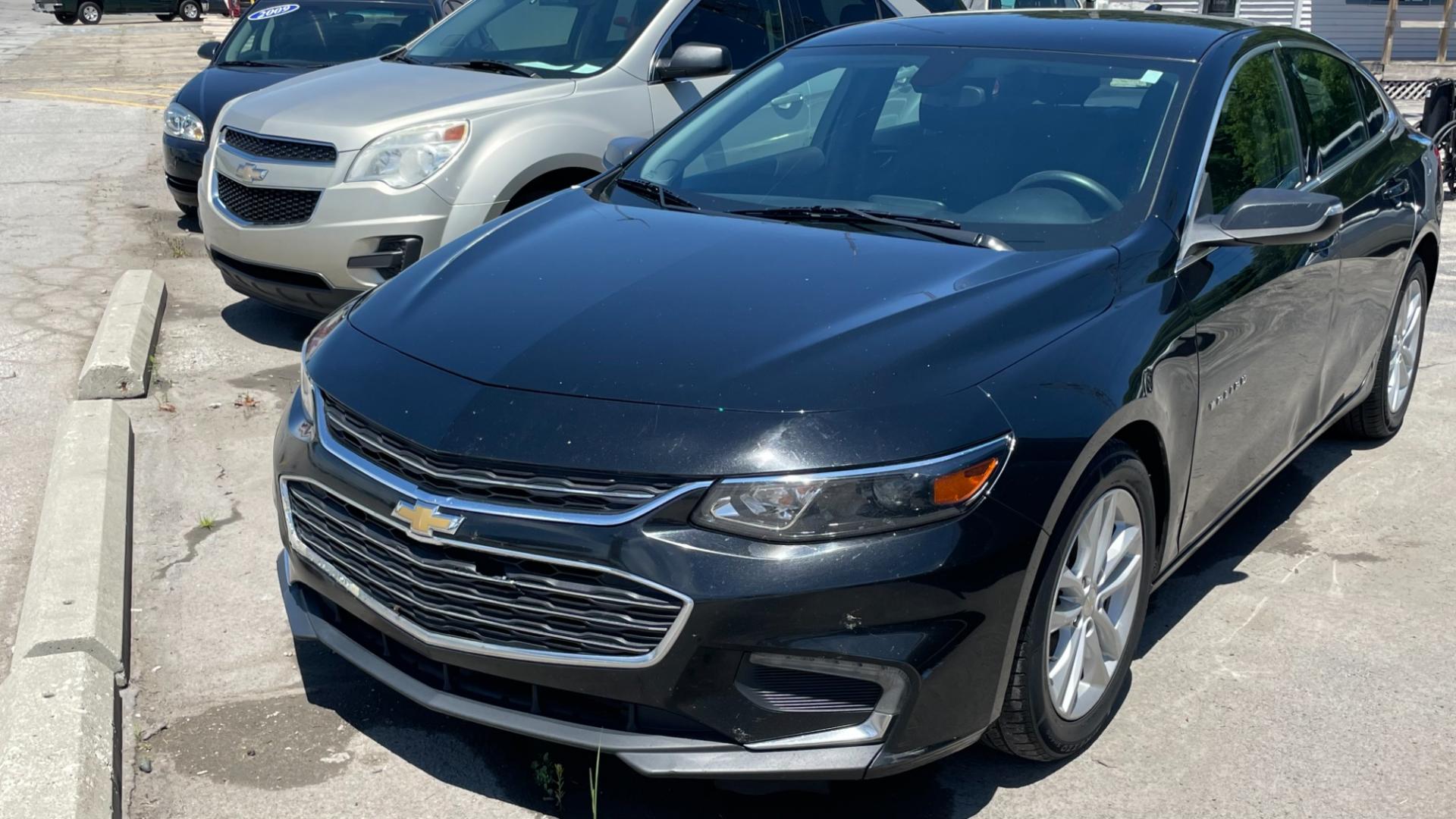 2016 BLACK /BLACK Chevrolet Malibu LT (1G1ZE5ST7GF) with an 4 CYL TURBO 1.5 LITER engine, 6-Speed Automatic transmission, located at 2710A Westlane Rd., Indianapolis, IN, 46268, (317) 291-2000, 39.885670, -86.208160 - Photo#1