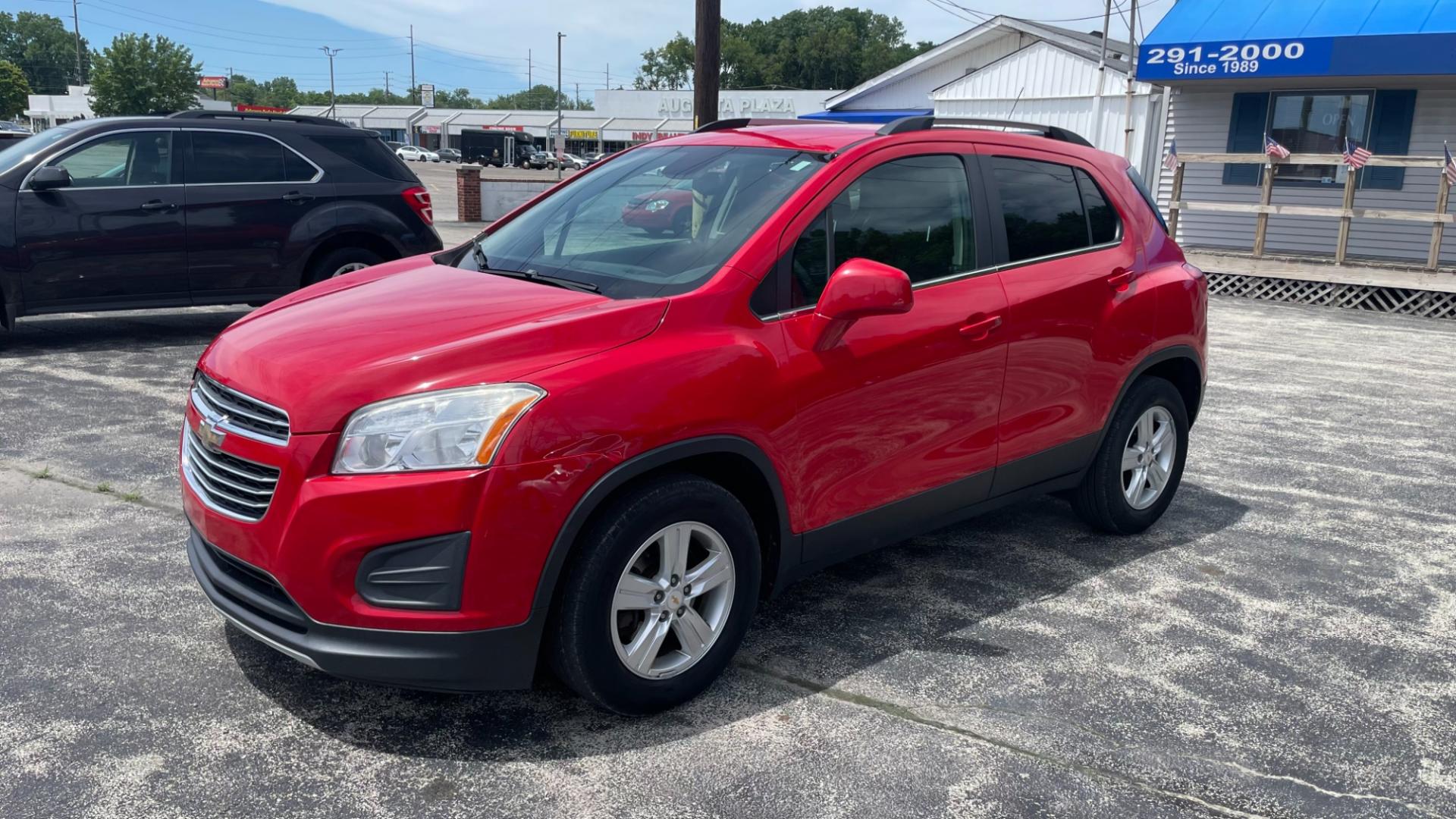 2016 RED /GRAY Chevrolet Trax LT (KL7CJLSB2GB) with an 1.4 engine, 6-Speed Automatic transmission, located at 2710A Westlane Rd., Indianapolis, IN, 46268, (317) 291-2000, 39.885670, -86.208160 - Photo#0