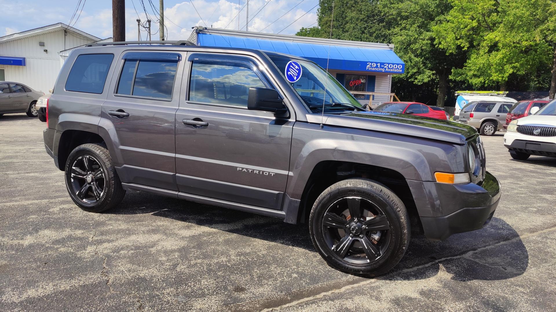 2014 GRAY /BLACK Jeep Patriot LATITUDE (1C4NJRFBXED) with an 2.4L L4 DOHC 16V engine, 6-Speed Automatic transmission, located at 2710A Westlane Rd., Indianapolis, IN, 46268, (317) 291-2000, 39.885670, -86.208160 - Photo#1