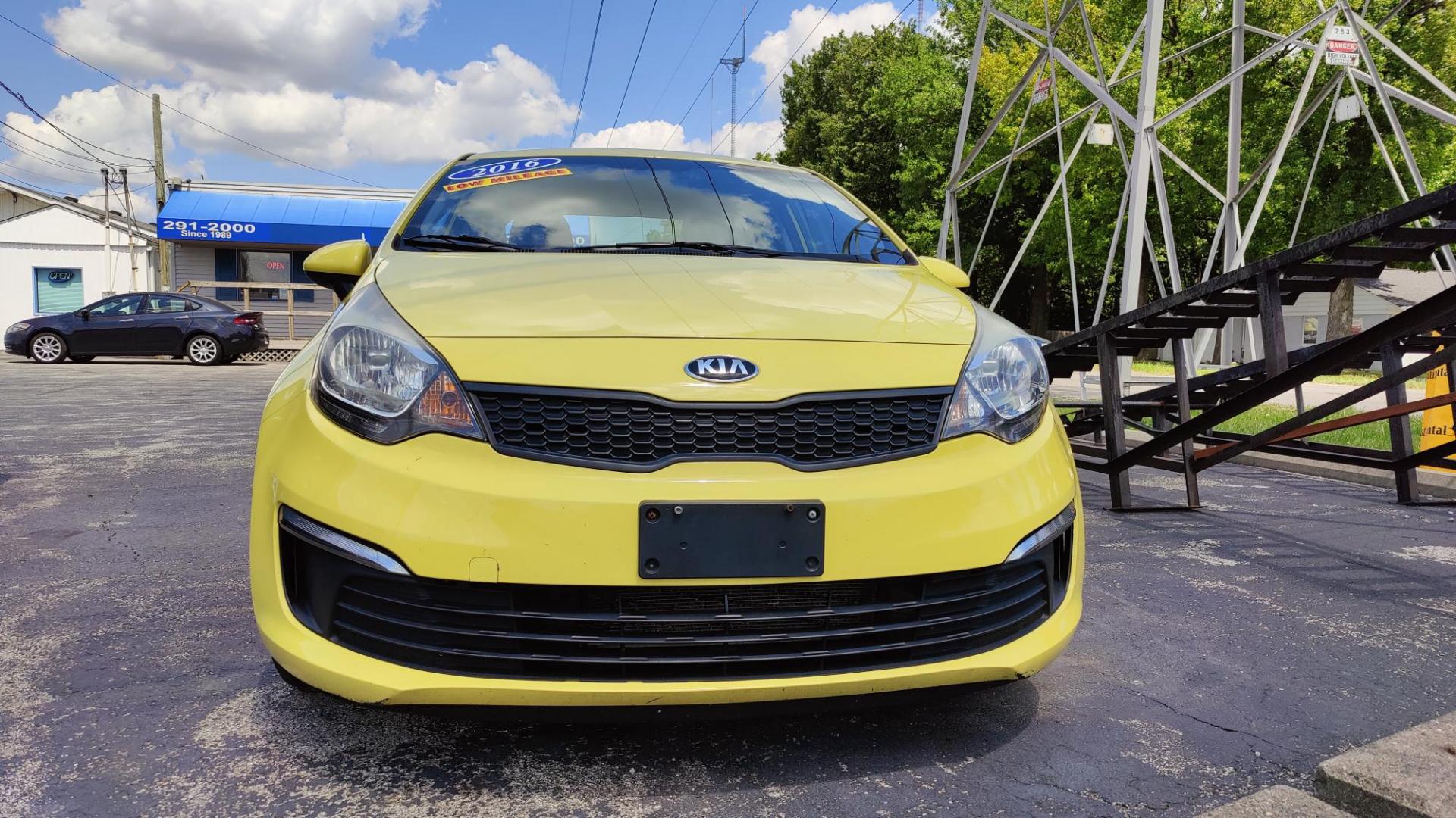 2016 Kia Rio LX (KNADM4A3XG6) with an 1.6L L4 DOHC 16V engine, located at 2710A Westlane Rd., Indianapolis, IN, 46268, (317) 291-2000, 39.885670, -86.208160 - Photo#0