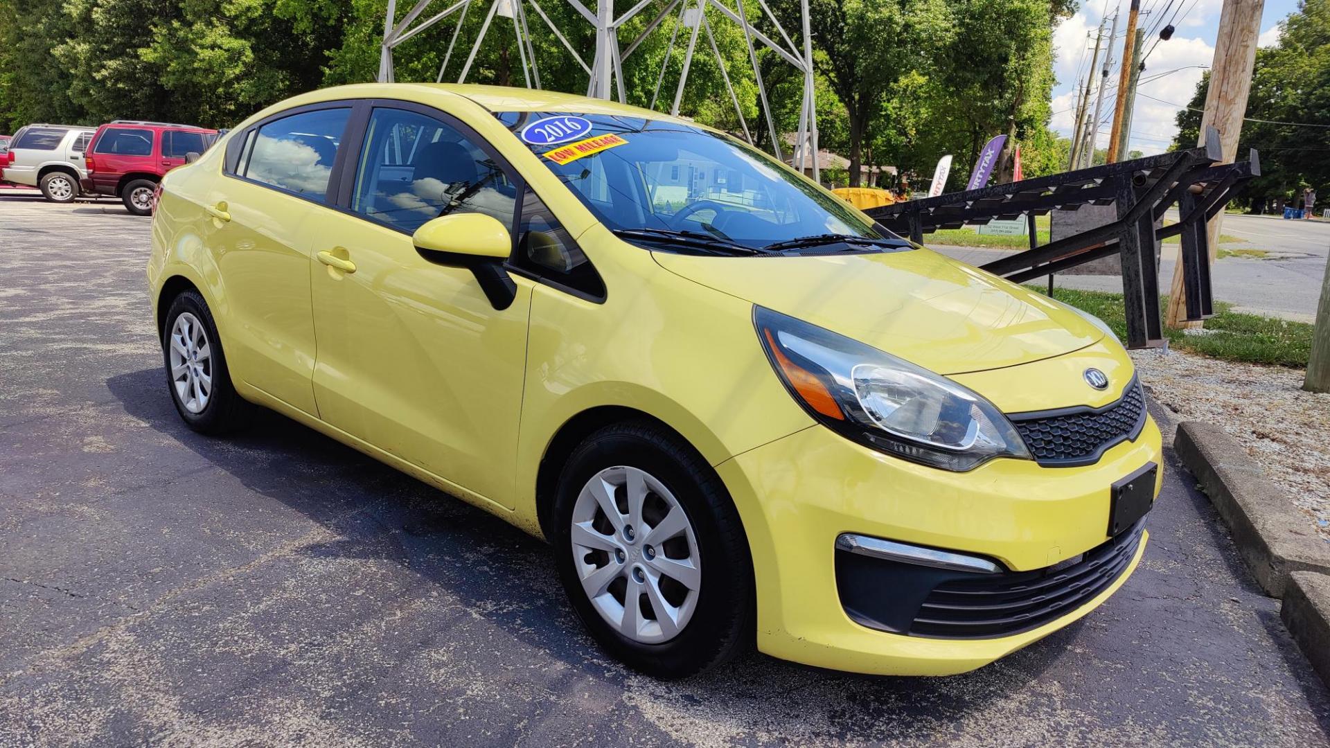 2016 Kia Rio LX (KNADM4A3XG6) with an 1.6L L4 DOHC 16V engine, located at 2710A Westlane Rd., Indianapolis, IN, 46268, (317) 291-2000, 39.885670, -86.208160 - Photo#1