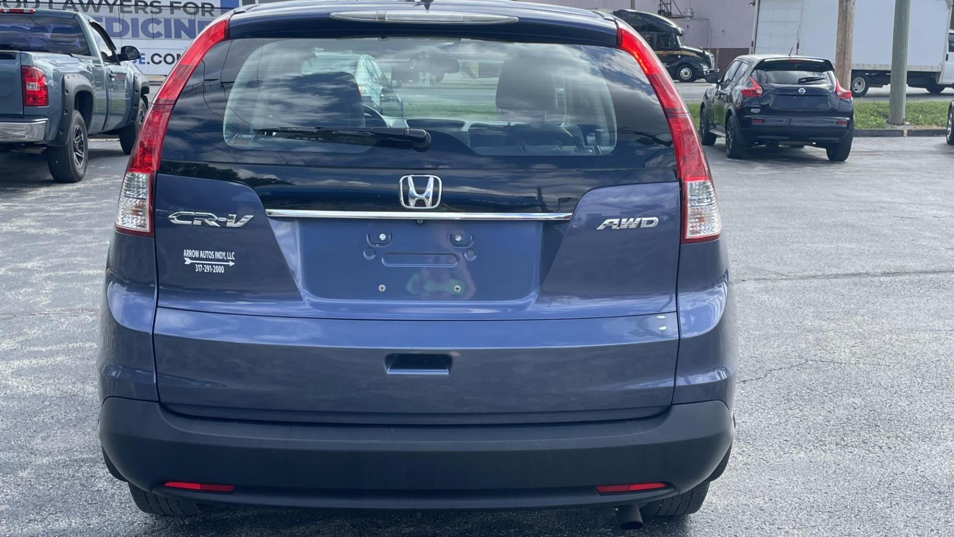 2013 BLUE /GRAY Honda CR-V LX 4WD 5-Speed AT (2HKRM4H34DH) with an 2.4L L4 DOHC 16V engine, 5-Speed Automatic transmission, located at 2710A Westlane Rd., Indianapolis, IN, 46268, (317) 291-2000, 39.885670, -86.208160 - Photo#5