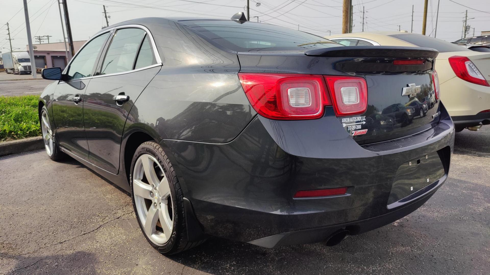 2014 DARK GRAY /BLACK Chevrolet Malibu 2LZ (1G11J5SX6EF) with an 2.0L L4 DOHC 16V engine, 6-Speed Automatic transmission, located at 2710A Westlane Rd., Indianapolis, IN, 46268, (317) 291-2000, 39.885670, -86.208160 - Photo#3