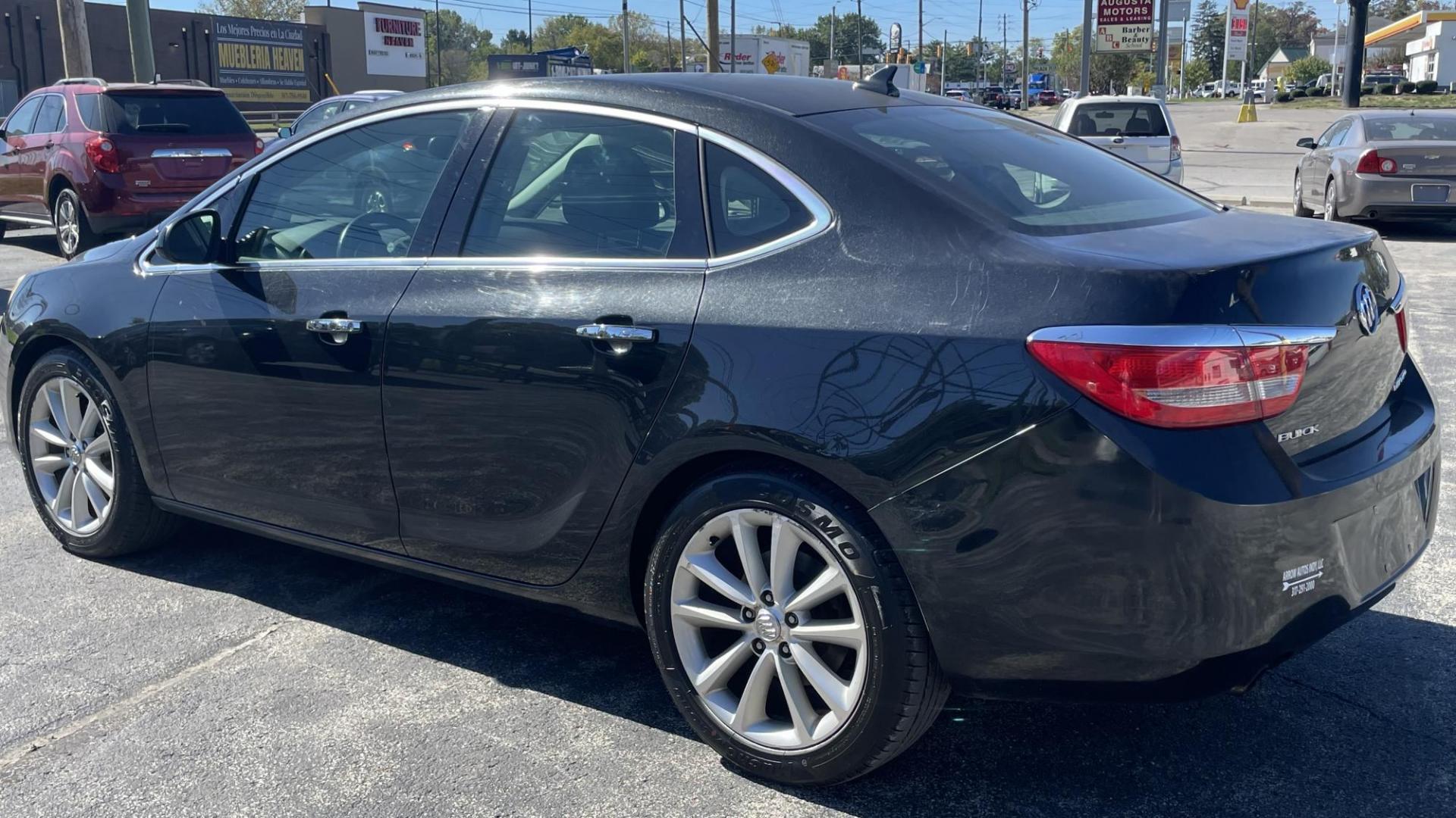 2013 BLACK /BLACK Buick Verano Leather (1G4PS5SK3D4) with an 2.4L L4 DOHC 16V FFV engine, 6-Speed Automatic transmission, located at 2710A Westlane Rd., Indianapolis, IN, 46268, (317) 291-2000, 39.885670, -86.208160 - Photo#5