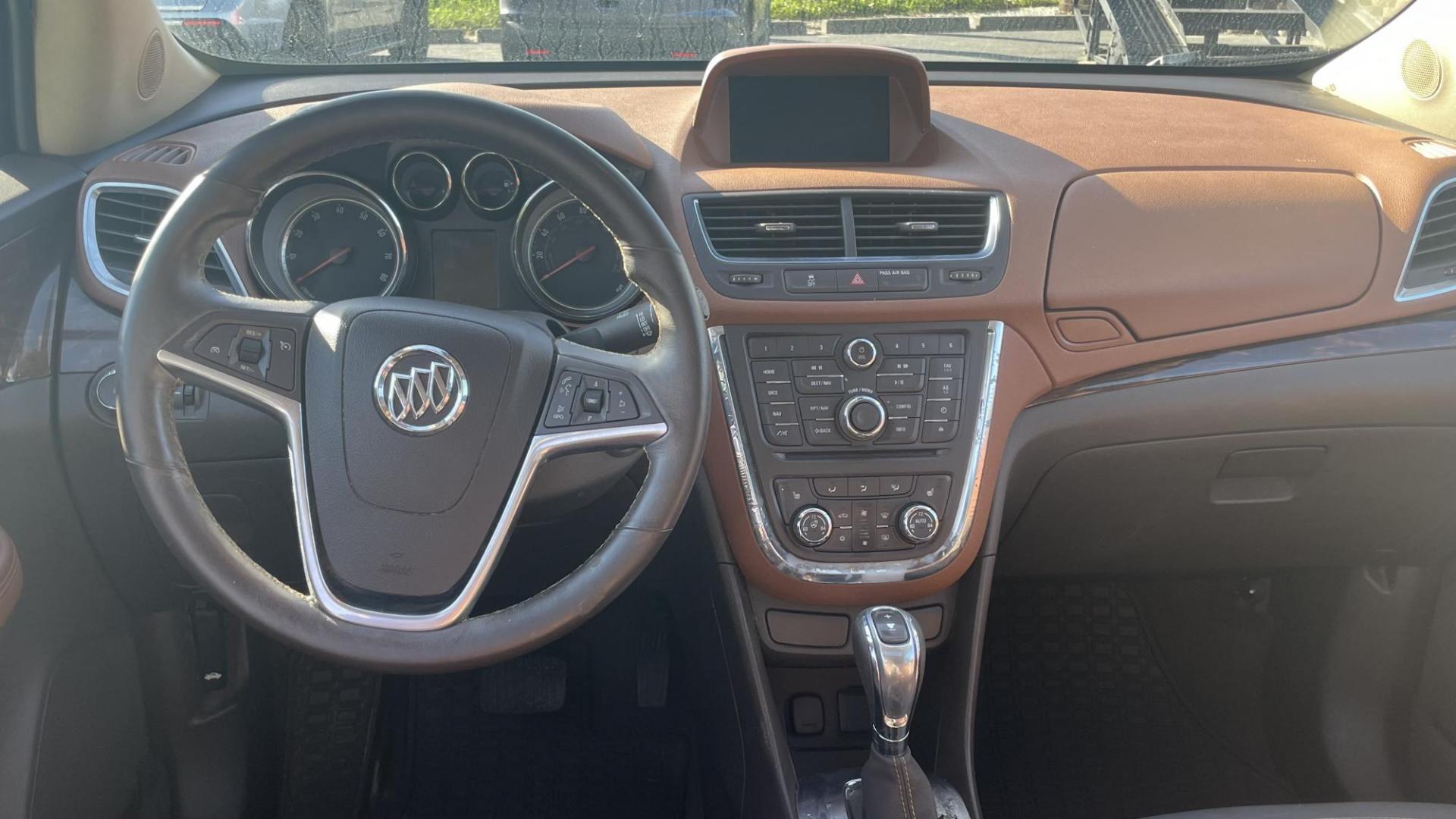 2013 WHITE Buick Encore Leather AWD (KL4CJGSB4DB) with an 1.4L L4 DOHC 16V TURBO engine, 6-Speed Automatic transmission, located at 2710A Westlane Rd., Indianapolis, IN, 46268, (317) 291-2000, 39.885670, -86.208160 - Photo#6