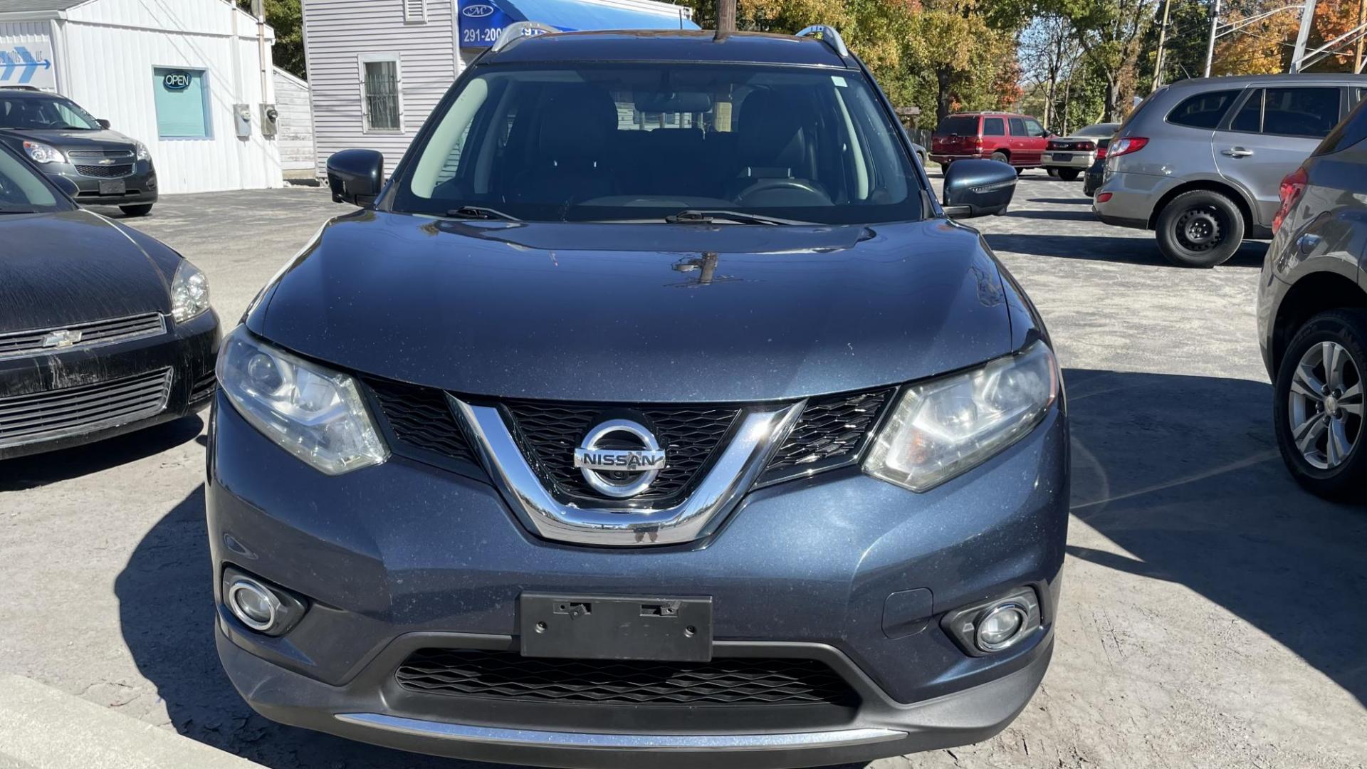 2016 BLUE /BLACK Nissan Rogue S AWD (5N1AT2MV2GC) with an 2.5L L4 DOHC 16V engine, CVT transmission, located at 2710A Westlane Rd., Indianapolis, IN, 46268, (317) 291-2000, 39.885670, -86.208160 - Photo#1