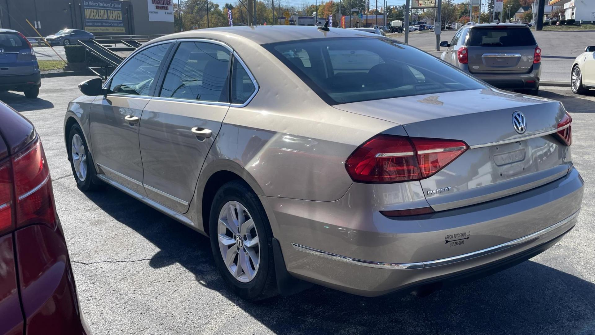 2016 GOLD /GRAY Volkswagen Passat S 6A (1VWAS7A35GC) with an 1.8L L4 TURBO DIESEL engine, 6A transmission, located at 2710A Westlane Rd., Indianapolis, IN, 46268, (317) 291-2000, 39.885670, -86.208160 - Photo#5