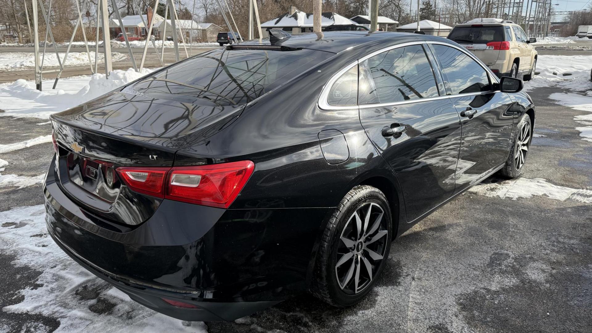 2016 BLACK /BLACK Chevrolet Malibu 1LT (1G1ZE5ST2GF) with an 1.5L L4 DOHC 16V engine, 6A transmission, located at 2710A Westlane Rd., Indianapolis, IN, 46268, (317) 291-2000, 39.885670, -86.208160 - Photo#3