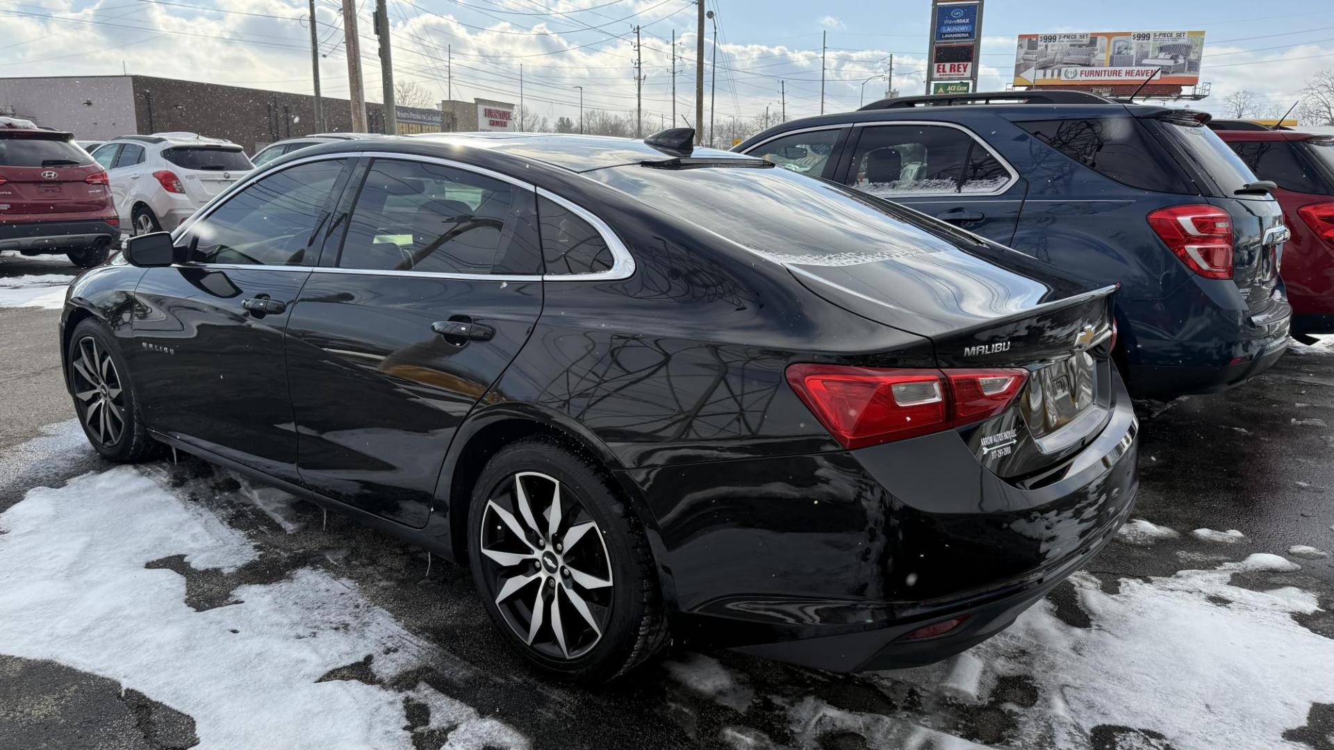 2016 BLACK /BLACK Chevrolet Malibu 1LT (1G1ZE5ST2GF) with an 1.5L L4 DOHC 16V engine, 6A transmission, located at 2710A Westlane Rd., Indianapolis, IN, 46268, (317) 291-2000, 39.885670, -86.208160 - Photo#4