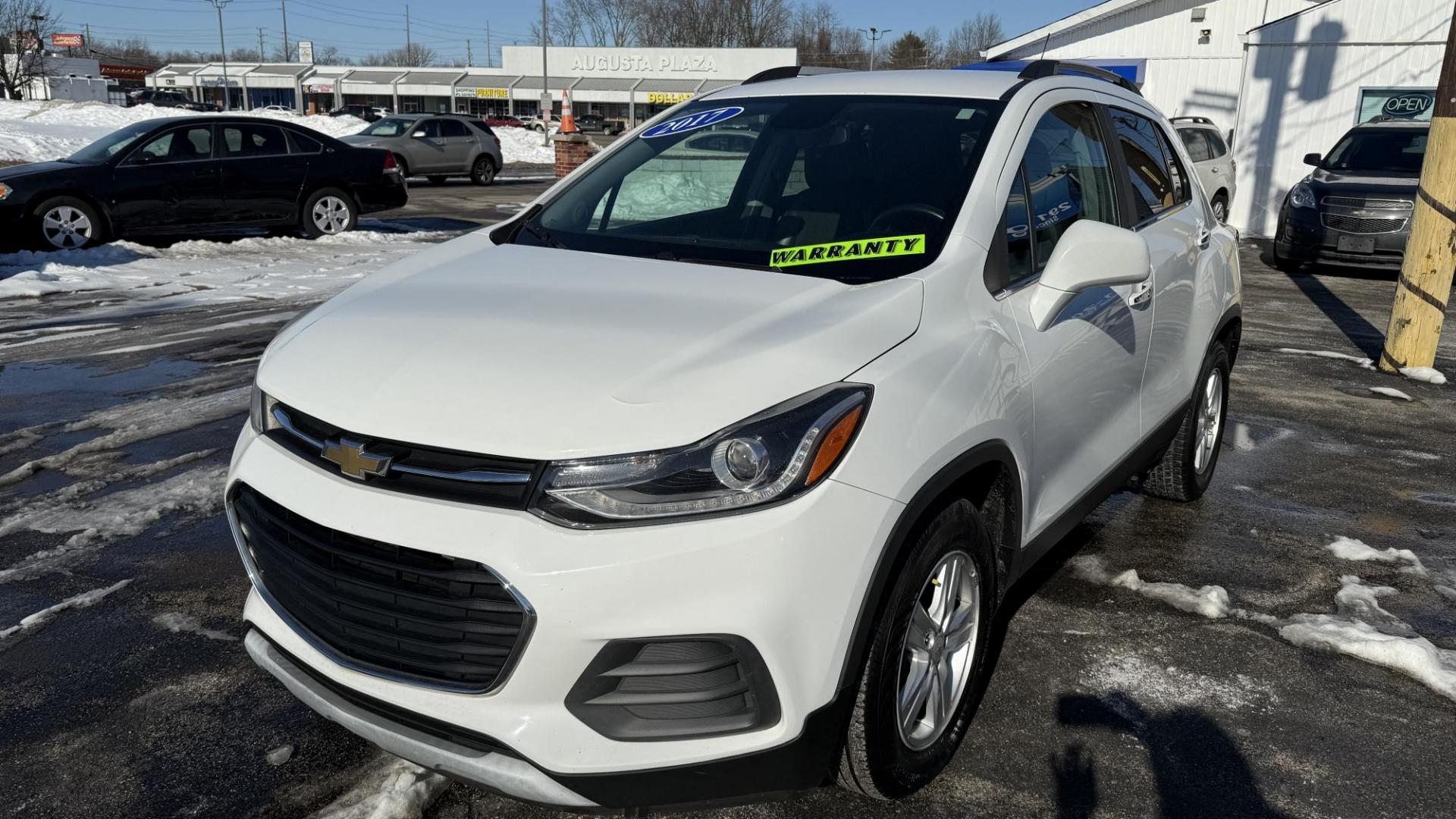 2017 WHITE /BLACK Chevrolet Trax LT FWD (KL7CJLSB9HB) with an 1.4L L4 DOHC 16V engine, 6A transmission, located at 2710A Westlane Rd., Indianapolis, IN, 46268, (317) 291-2000, 39.885670, -86.208160 - Photo#0