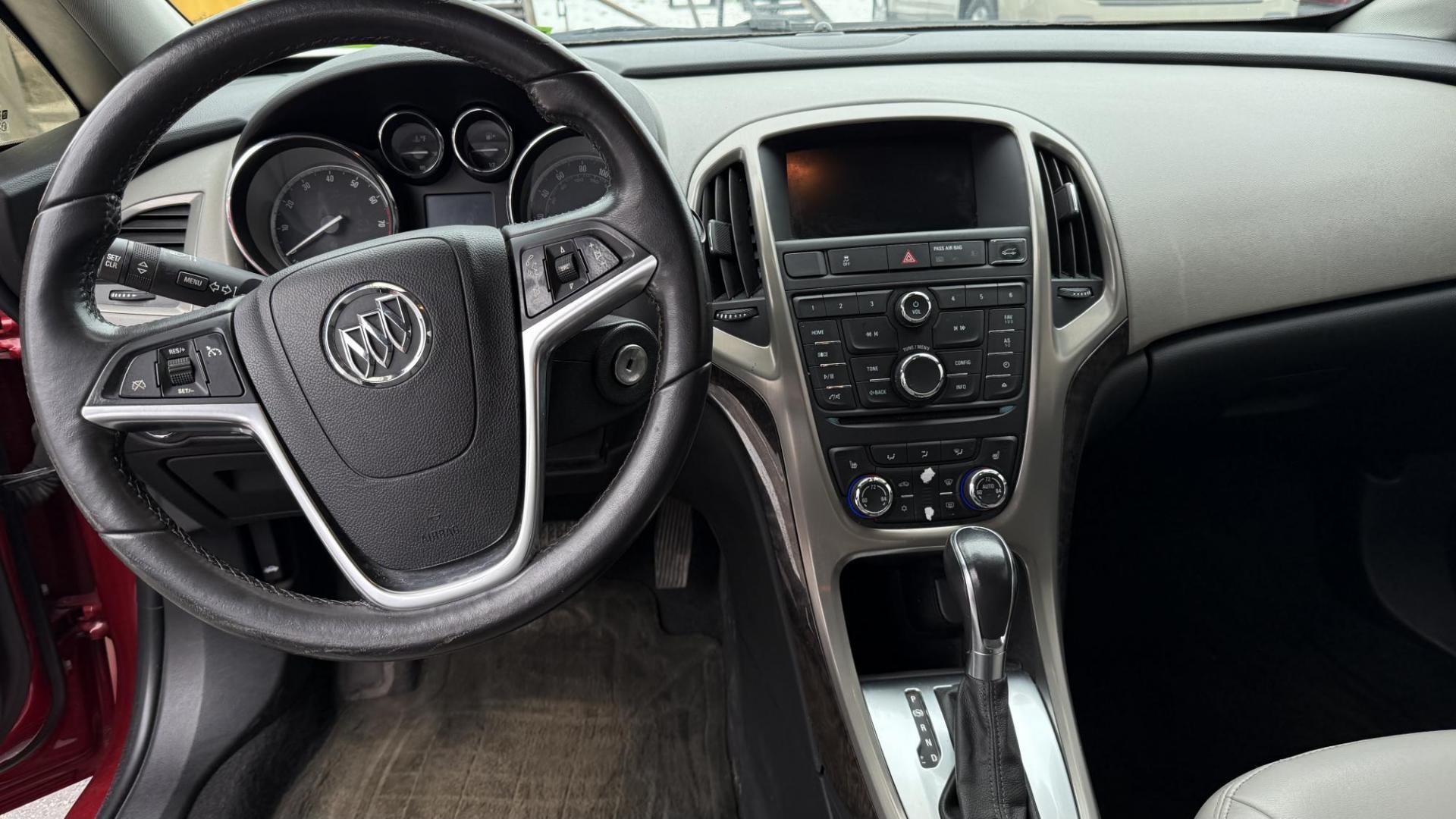 2015 RED /BLACK Buick Verano Base (1G4PP5SK7F4) with an 2.4L L4 DOHC 16V FFV engine, 6-Speed Automatic transmission, located at 2710A Westlane Rd., Indianapolis, IN, 46268, (317) 291-2000, 39.885670, -86.208160 - Photo#6