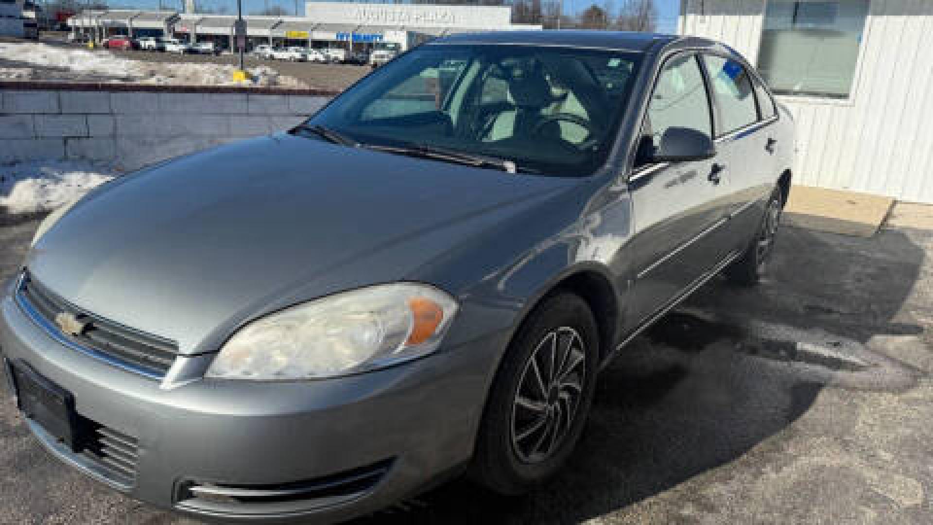 2007 Silver Chevrolet Impala LS (2G1WB58K979) with an 3.5L V6 OHV 16V FFV engine, 4-Speed Automatic Overdrive transmission, located at 2710A Westlane Rd., Indianapolis, IN, 46268, (317) 291-2000, 39.885670, -86.208160 - Photo#0