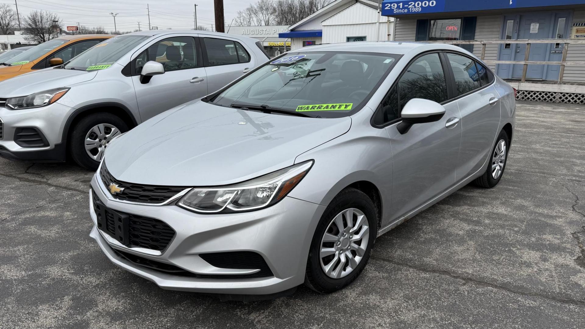 2016 Silver /GRAY Chevrolet Cruze LS Auto (1G1BC5SM2G7) with an 1.4L L4 DOHC 16V TURBO engine, 6A transmission, located at 2710A Westlane Rd., Indianapolis, IN, 46268, (317) 291-2000, 39.885670, -86.208160 - Photo#1