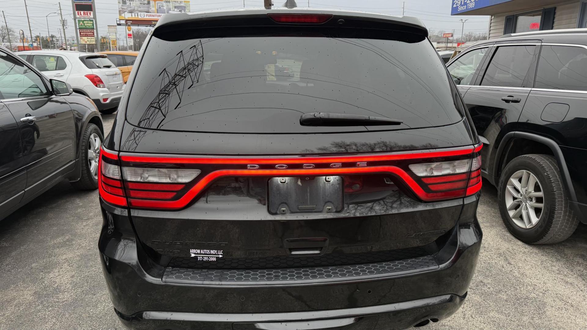 2015 BLACK /BLACK Dodge Durango Limited AWD (1C4RDJDG2FC) with an 3.6L V6 DOHC 24V engine, 8-Speed Automatic transmission, located at 2710A Westlane Rd., Indianapolis, IN, 46268, (317) 291-2000, 39.885670, -86.208160 - Photo#5